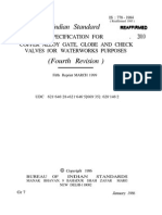 Is 778 1984 Gate, Globe and Check Valves For Water Works Purposes (Fourth Revision