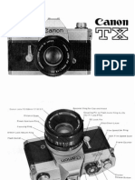 Canon TX Film Camera User Manual