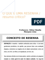 Definição - Resenha Crítica