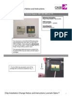 Chip Installation Change Notice and Instructions Lexmark Optra T