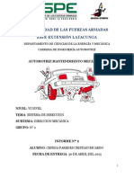 Direccion Mecánica Mantenimiento Automotriz II