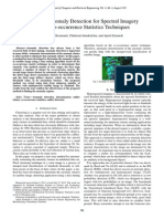 A Simple Anomaly Detection For Spectral Imagery Using Co-Occurrence Statistics Techniques