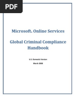 Microsoft Online Services Global Criminal Compliance Handbook