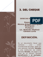 El Cheque.