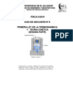 DISCUSIÓN No 6 Calor y Primera Ley de La Termodinámica (Segunda Parte)