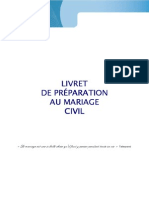 Livret Preparation Mariage Civil-2(1)Le droit du mariage s'est très largement transformé pour tenir compte des évolutions de la famille au sein de la société et des aspirations des couples qui souhaitent une cérémonie plus personnalisée. Acte fondateur de la reconnaissance juridique du couple, le mariage civil demeure une étape importante. En effet, cette union scellée en mairie, outre la charge symbolique et émotionnelle qu'elle représente pour les futurs époux, confère des droits et des devoirs que nul n'est censé ignorer. Dès lors, il nous a paru utile qu’en tant que futurs mariés vous puissiez disposer d'une information complète sur le déroulement de la cérémonie en mairie ainsi que sur les différents thèmes du droit de la famille tels que la filiation, les régimes matrimoniaux, les obligations légales. Cette brochure vous apportera des renseignements d'ordre juridique et administratif nécessaires pour préparer en amont votre union dans les meilleures conditions, voire même vous or