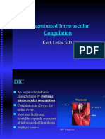 Disseminated Intravascular Coagulation: Keith Lewis, MD