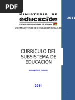 Curriculo Subsistema de Educacion Regular