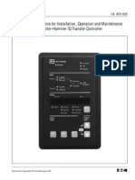 IQ Transfer Controller Instalación Mantenimiento y Operación PDF