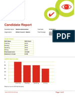 British Council Candidate Report Aptis Spain