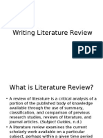 Writing Literature Review