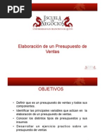 Elaboración de Un Presupuesto de Ventas