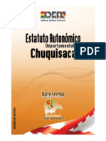 Estatuto Autonómico Chuquisaca