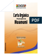 Carta Orgánica Huanuni, Oruro