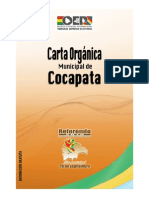 Carta Orgánica Cocapata, Cochabamba