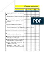 Cronograma de Actividades (Formato Blanco)