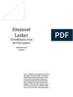 Emanuel Lasker: 58 Brilliancies From His Chess Games