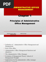 Chapter 1 Latest Principle of Administrative Office MGT