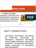 Demolition: S.Ranjith Kumar