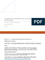 Aula 10 Formação Do Bibliotecário No Brasil PDF