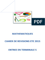 Cahier de Vacances Maths Pour Terminale S