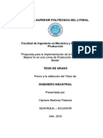 Propuesta para La Implementación de La Metodología de Mejora 5s en Una Línea de Producción de Panes de Molde