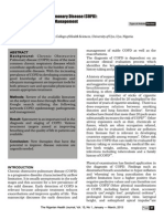 Chronic Obstructive Pulmonary Disease (COPD) : A Review of The Clinical Management