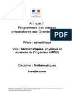 Mathématiques MPSI