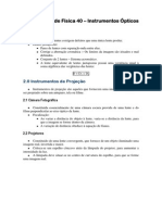 Apostila de Fisica 40 E28093 Instrumentos Opticos