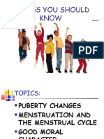 Things You Should Know (Puberty Powerpoint Presentation)