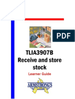 TLIA3907B - Receive and Store Stock - Learner Guide