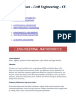 GATE Syllabus - Civil Engineering - CE