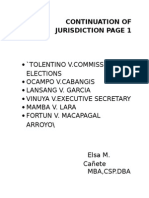 Continuation of Jurisdiction Page 1