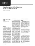 High-Throughput DNA Extraction