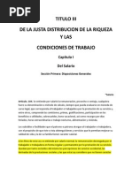 TITULO III LOTTT Pago de Impuestos - Definicion Salario Normal