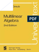 Multilinear Algebra Greub