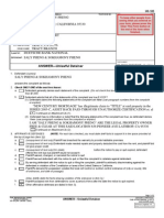 Ud105 - ANSWER-Unlawful Detainer