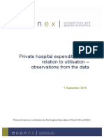 Private Hospital Expenditure And: Relation To Utilisation - Observations From The Data