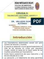 Trauma Abdominal Abierto y Cerrado