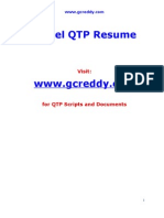 QTP Resume