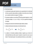 Transformada de Laplace y Propiedades 2013