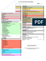 2015-2016 Vhhs Registration Worksheet NAME - GRADE