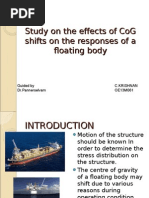 Study On The Effects of Cog Shifts On The Responses of A Floating Body