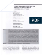 Evaluation of Apical Force Distribution For Orthodontic Tooth Movements A Finite Element Analysis