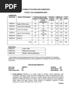 VTU SEM 1 Scheme of Evaluation and Syllabus