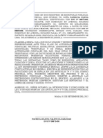 Modelo de Poder Por Escritura Publica Otorgado Por El Poderdante Mediante Escruitura Publica Ante Notario Publico