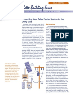 Connecting Your Solar Electric System To The Utility Grid: A Winning Combination-Design, Efficiency, and Solar Technology