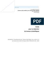 Guide Pour La Redaction de Travaux Scientifiques Fribourg