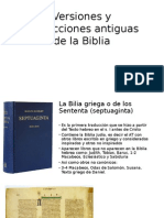 Versiones y Traducciones Antiguas de La Biblia