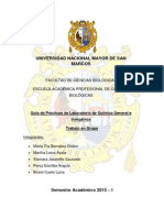 UNMSM Práctica N°2 Determinación de La Densidad de Sólidos y Líquidos